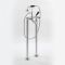 Milano Elizabeth - Traditional Freestanding Crosshead Bath Shower Mixer Tap with Hand Shower - Chrome and Black