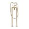 Milano Elizabeth - Traditional Freestanding Crosshead Bath Shower Mixer Tap with Hand Shower - Brushed Brass