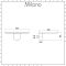 Milano Blade - Modern Wall Mounted Waterfall Bath Filler / Shower Head - Chrome