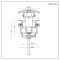 Milano - Universal Push Button Basin Waste - Brushed Nickel