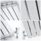 Milano Capri - White Flat Panel Horizontal Designer Radiator - 635mm x 1000mm (Double Panel)