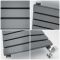Milano Capri - Anthracite Flat Panel Horizontal Designer Radiator - 354mm x 1600mm (Single Panel)