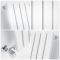 Milano Capri - White Flat Panel Horizontal Designer Radiator - 635mm x 1000mm (Single Panel)