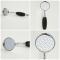 Milano Elizabeth - Chrome and Black Traditional Thermostatic Shower with Round Hand Shower and Riser Rail (1 Outlet)