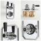Milano Elizabeth - Chrome and Black Traditional Thermostatic Shower with Diverter, Hand Shower and Shower Head (2 Outlet)