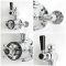 Milano Elizabeth - Chrome and Black Traditional Twin Exposed Thermostatic Shower with Round Shower Head and Rigid Riser Rail (1 Outlet)