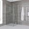 Milano Portland - Chrome Hinged Double Door Corner Wet Room Shower Enclosure - Choice of Size