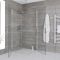 Milano Portland - Chrome Hinged Double Door Corner Wet Room Shower Enclosure - Choice of Size