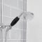 Milano Elizabeth - Chrome and Black Traditional Triple Exposed Thermostatic Shower with Grand Rigid Riser Rail and Bath Spout (3 Outlet)