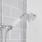 Milano Elizabeth - Chrome and White Traditional Triple Exposed Thermostatic Shower with Grand Rigid Riser Rail and Bath Spout (3 Outlet)