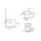 RAK Cloud - Matt Black Modern Back to Wall Bidet