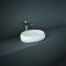 RAK Cloud - Matt White Modern Oval Countertop Basin - 580mm x 400mm (No Tap-Holes)