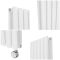 Milano x ECOSO Aruba Slim - Electric White Vertical Designer Radiator - 1780mm x 236mm (Double Panel) - with Wi-FI Thermostatic Heating Element