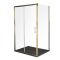 Milano Monet - Antique Brass Corner Sliding Door Shower Enclosure with Slate Tray - Choice of Sizes