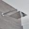Milano Arvo - Chrome Thermostatic Shower with Wall Mounted Square Shower Head (1 Outlet)