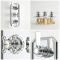 Milano Elizabeth - Traditional Concealed Thermostatic Triple Diverter Shower Valve - Chrome and White