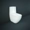 RAK Des - Gloss White Modern Close Coupled Rimless Toilet with Soft Close Seat