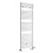 Milano Arno Dual Fuel - White Bar on Bar Heated Towel Rail - 1738mm x 600mm