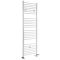 Milano Ive Dual Fuel - White Straight Heated Towel Rail - 1800mm x 600mm