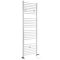 Milano Ive Dual Fuel - White Straight Heated Towel Rail - Choice of Size