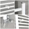 Milano Ive Dual Fuel - White Straight Heated Towel Rail - 1200mm x 500mm