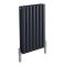 Milano Aruba Ayre - Aluminium Anthracite Horizontal Designer Radiator - 600mm x 410mm (Double Panel)