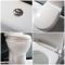 Milano Select - White Modern High Rise Disabled Doc M WC Toilet and Cistern