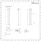 Milano x ECOSO Aruba Slim - Electric Anthracite Vertical Designer Radiator - 1600mm x 236mm (Double Panel) - with Wi-FI Thermostatic Heating Element