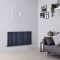 Milano Aruba Ayre - Anthracite Horizontal Designer Radiator - 600mm Tall (Double Panel) - Choice Of Width
