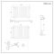 Milano x ECOSO Aruba Electric - Anthracite Horizontal Designer Radiator - 635mm x 1000mm (Single Panel) - with Wi-Fi Thermostatic Heating Element