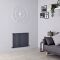 Milano Aruba - Anthracite Horizontal Designer Radiator - 635mm x 826mm (Single Panel)