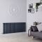 Milano Aruba - Anthracite Horizontal Designer Radiator - 635mm x 1652mm (Single Panel)