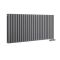 Milano Aruba Flow - Anthracite Horizontal Side Connection Designer Radiator - 635mm x 1416mm (Double Panel)