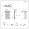 Milano Alpha - Anthracite Flat Panel Horizontal Designer Radiator - 635mm x 420mm (Double Panel)