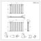 Milano Alpha - Anthracite Flat Panel Horizontal Designer Radiator - 635mm x 980mm (Double Panel)