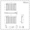 Milano Alpha - White Flat Panel Horizontal Designer Radiator - 635mm x 980mm (Single Panel)