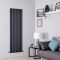 Milano Alpha - Anthracite Vertical Flat Panel Designer Radiator - Choice of Size