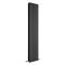 Milano Alpha - Black Vertical Flat Panel Designer Radiator - Choice of Size