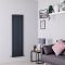 Milano Capri - Anthracite Flat Panel Vertical Designer Radiator - Choice of Size