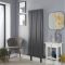 Milano Aruba - Anthracite Vertical Designer Radiator with Feet - Choice of Size