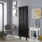 Milano Aruba - Black Vertical Designer Radiator with Feet - Choice of Size