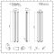 Milano Alpha - Anthracite Flat Panel Vertical Designer Radiator - 1600mm x 280mm (Double Panel)
