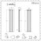 Milano Alpha - Anthracite Flat Panel Vertical Designer Radiator - 1600mm x 350mm (Double Panel)