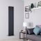 Milano Alpha - Anthracite Flat Panel Vertical Designer Radiator - 1600mm x 350mm (Double Panel)