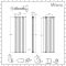 Milano Alpha - White Flat Panel Vertical Designer Radiator - 1600mm x 490mm (Double Panel)