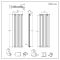 Milano Alpha - Anthracite Flat Panel Vertical Designer Radiator - 1600mm x 490mm (Double Panel)