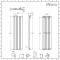 Milano Alpha - Anthracite Flat Panel Vertical Designer Radiator - 1600mm x 420mm (Single Panel)