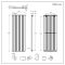 Milano Alpha - Anthracite Flat Panel Vertical Designer Radiator - 1600mm x 560mm (Single Panel)