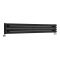 Milano Aruba - Black Horizontal Designer Radiator - 236mm x 1600mm (Single Panel)