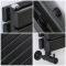 Milano Capri - Black Flat Panel Horizontal Designer Radiator - 354mm x 1600mm (Double Panel)